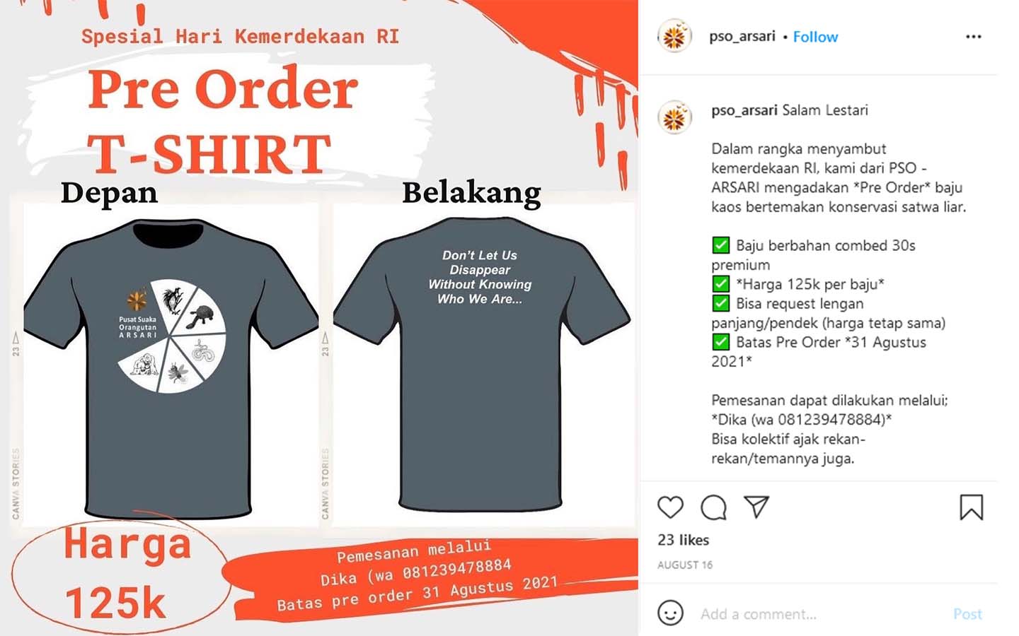 kaos - :: Yayasan Arsari Djojohadikusumo