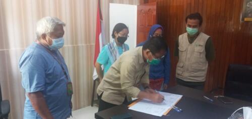 Berita acara Lepas Liar HS Lanustika di Kantor BBKSDA Riau - 25 Maret 2022