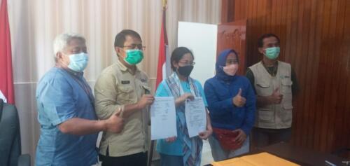 Berita acara Lepas Liar HS Lanustika di Kantor BBKSDA Riau - 25 Maret 2022